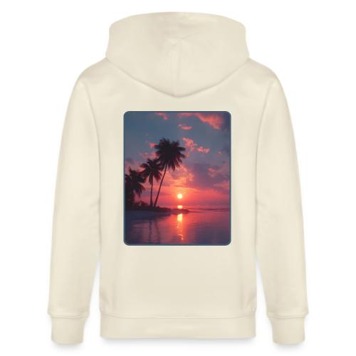 Tropical Sunset Ocean Reflection Design - Stanley/Stella Cultivator Organic Zip Hoodie
