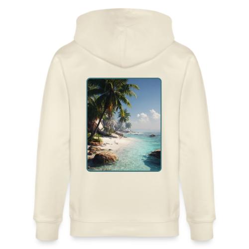 Tropical Beach Paradise Palm Design - Stanley/Stella Cultivator Organic Zip Hoodie