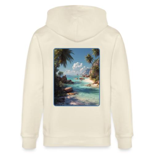 Tropical Island Paradise Ocean Design - Stanley/Stella Cultivator Organic Zip Hoodie