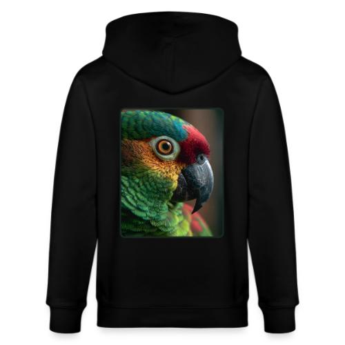 Colorful Parrot Close-Up Design - Stanley/Stella Cultivator Organic Zip Hoodie