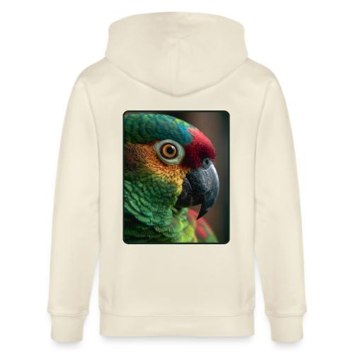 Colorful Parrot Close-Up Design - Stanley/Stella Cultivator Organic Zip Hoodie