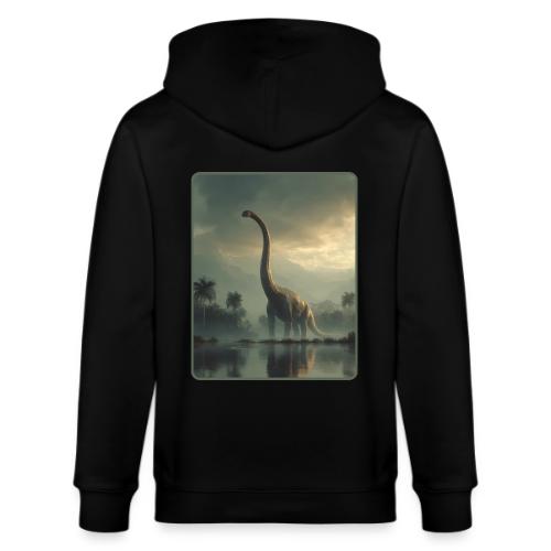 Brachiosaurus Misty Lake Design - Stanley/Stella Cultivator Organic Zip Hoodie