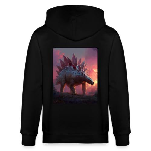 Stegosaurus Sunset Forest Design - Stanley/Stella Cultivator Organic Zip Hoodie