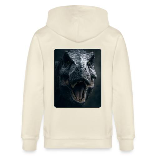 T Rex Cinematic Close-Up Design - Stanley/Stella Cultivator Organic Zip Hoodie