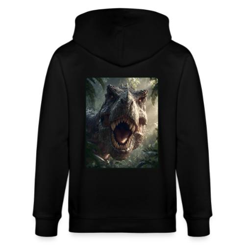 T Rex Jungle Roar Design - Stanley/Stella Cultivator Organic Zip Hoodie