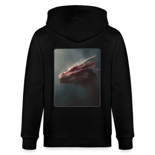 Red Dragon Fog Portrait Design - Stanley/Stella Cultivator Organic Zip Hoodie