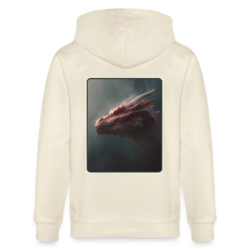 Red Dragon Fog Portrait Design - Stanley/Stella Cultivator Organic Zip Hoodie