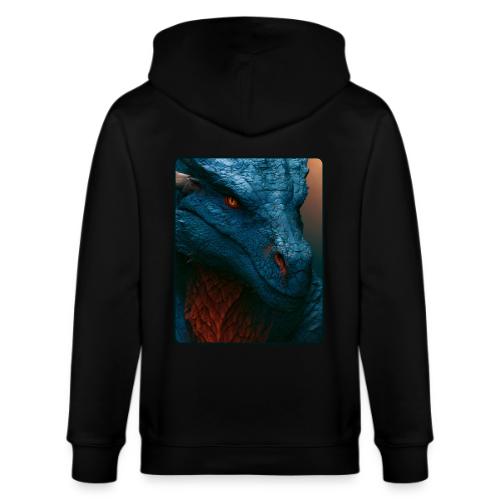 Turquoise Dragon Fire Eye Design - Stanley/Stella Cultivator Organic Zip Hoodie