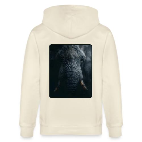 Shadow Elephant Intense Eyes Design - Stanley/Stella Cultivator Organic Zip Hoodie