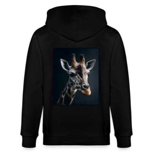 Majestic Giraffe Artistic Portrait Design - Stanley/Stella Cultivator Organic Zip Hoodie