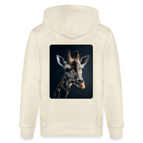 Majestic Giraffe Artistic Portrait Design - Stanley/Stella Cultivator Organic Zip Hoodie