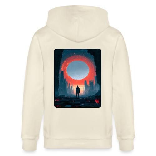 Cosmic Portal Future City Design - Stanley/Stella Cultivator Organic Zip Hoodie