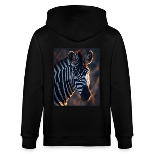 Majestic Zebra Sunset Portrait Design - Stanley/Stella Cultivator Organic Zip Hoodie