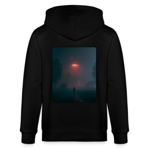Mysterious UFO Encounter Design - Stanley/Stella Cultivator Organic Zip Hoodie