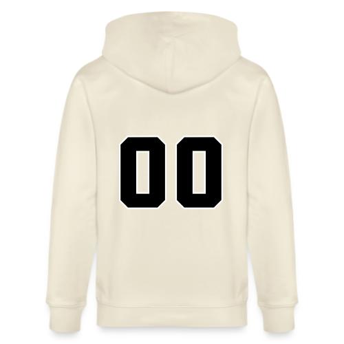 Varsity 00 Athletic Number Design - Stanley/Stella Cultivator Organic Zip Hoodie