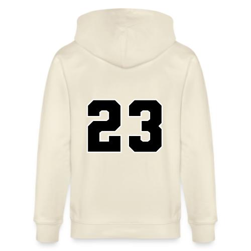 Varsity Number 23 Athletic Style - Stanley/Stella Cultivator Organic Zip Hoodie