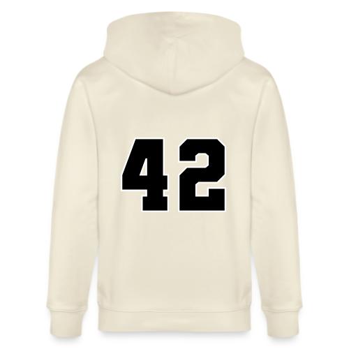Varsity Number 42 Sports Style - Stanley/Stella Cultivator Organic Zip Hoodie