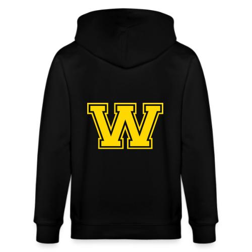 Letter W – Capital Athletic Alphabet Monogram - Stanley/Stella Cultivator Organic Zip Hoodie