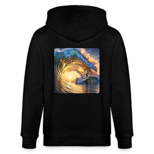 Morning Gold Full-Pipe Wave - Stanley/Stella Cultivator Organic Zip Hoodie