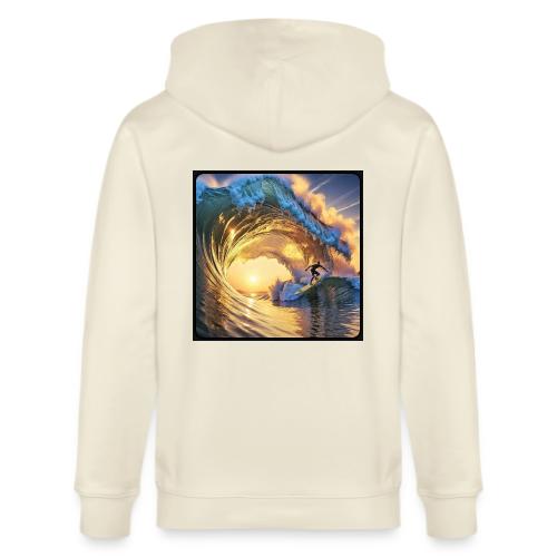 Morning Gold Full-Pipe Wave - Stanley/Stella Cultivator Organic Zip Hoodie