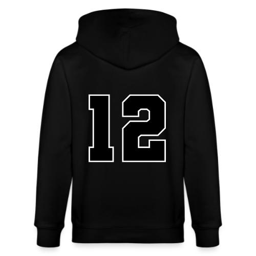 Varsity Number 12 Sports Design - Stanley/Stella Cultivator Organic Zip Hoodie
