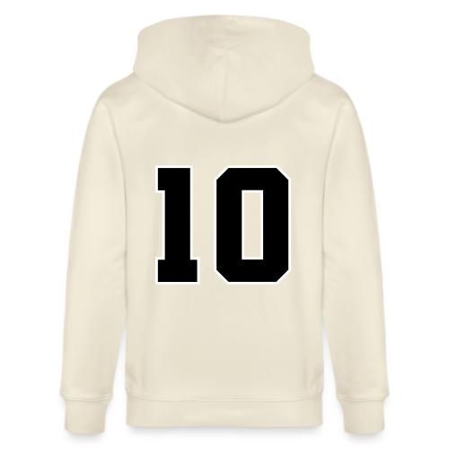 Varsity Number 10 Athletic Design - Stanley/Stella Cultivator Organic Zip Hoodie