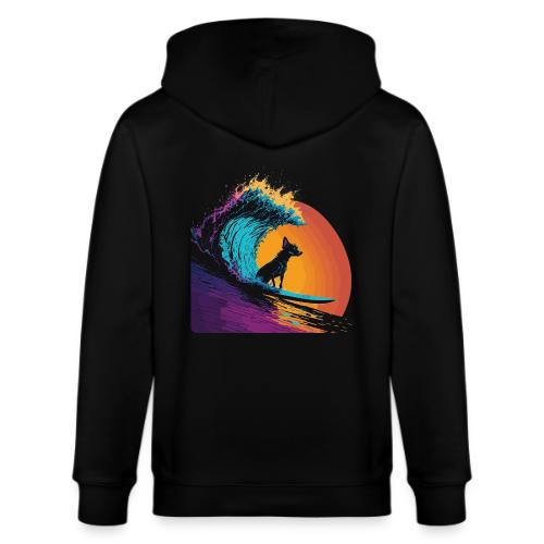 Black Dog Surfing Emerald Wave - Stanley/Stella Cultivator Organic Zip Hoodie