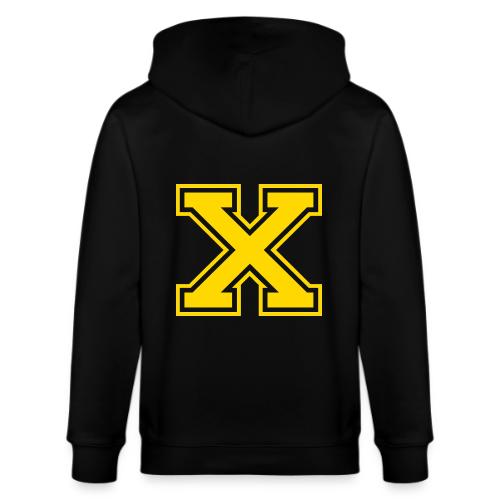 Letter X – Capital Athletic Alphabet Monogram - Stanley/Stella Cultivator Organic Zip Hoodie