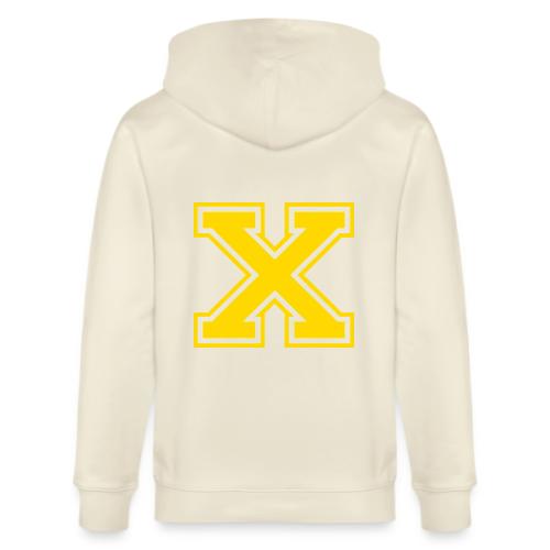 Letter X – Capital Athletic Alphabet Monogram - Stanley/Stella Cultivator Organic Zip Hoodie