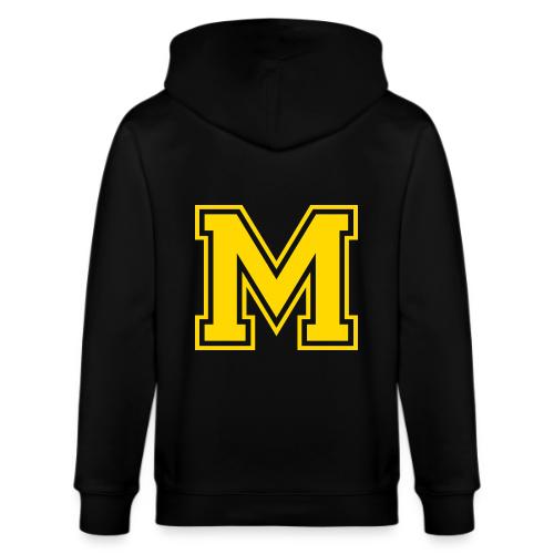 Letter M – Capital Athletic Alphabet Monogram - Stanley/Stella Cultivator Organic Zip Hoodie