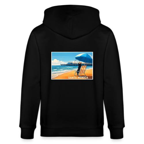 Santa Monica Beach Cat - Stanley/Stella Cultivator Organic Zip Hoodie