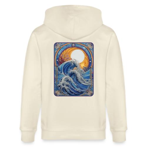 Art Nouveau Wave - Stanley/Stella Cultivator Organic Zip Hoodie