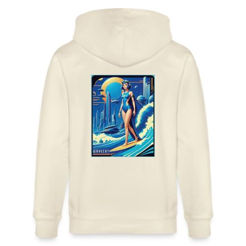 Art Deco City Surfer - Stanley/Stella Cultivator Organic Zip Hoodie