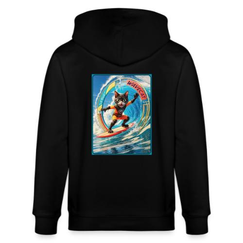 Wavecat Surfing A Wave Portal - Stanley/Stella Cultivator Organic Zip Hoodie