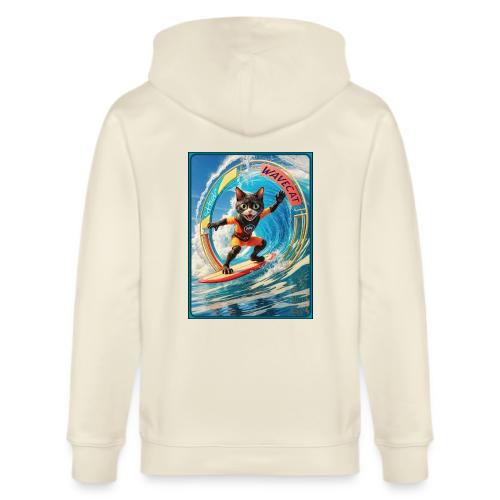 Wavecat Surfing A Wave Portal - Stanley/Stella Cultivator Organic Zip Hoodie