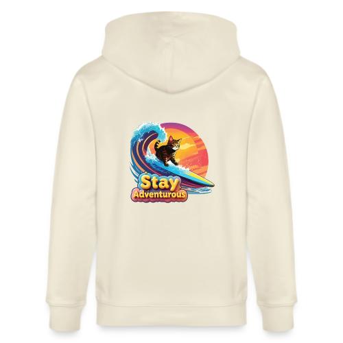 Surfing Kitten Adventure - Stanley/Stella Cultivator Organic Zip Hoodie