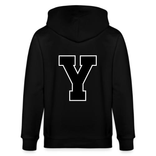 Varsity Letter Y Collegiate Alphabet Art - Stanley/Stella Cultivator Organic Zip Hoodie