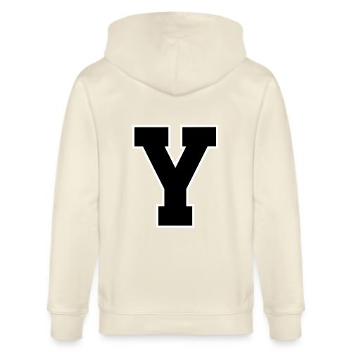 Varsity Letter Y Collegiate Alphabet Art - Stanley/Stella Cultivator Organic Zip Hoodie