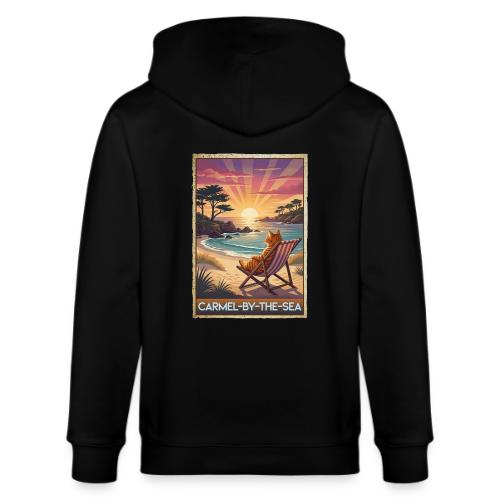 Beach Cat At Carmel-By-The-Sea - Stanley/Stella Cultivator Organic Zip Hoodie