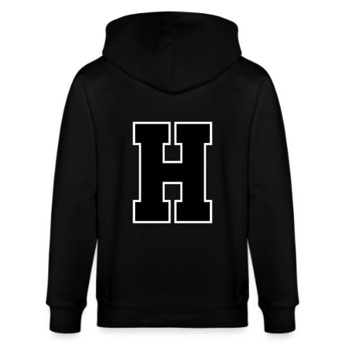 Varsity Letter H Athletic Font Design - Stanley/Stella Cultivator Organic Zip Hoodie