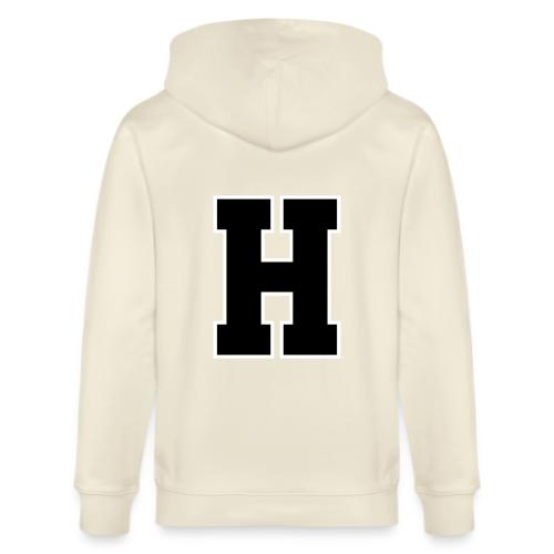 Varsity Letter H Athletic Font Design - Stanley/Stella Cultivator Organic Zip Hoodie