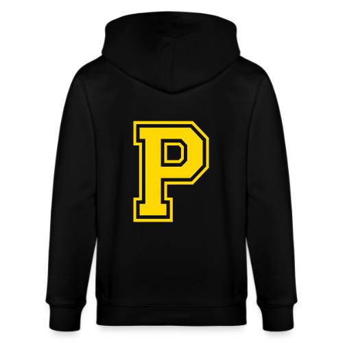 Letter P – Capital Athletic Alphabet Monogram - Stanley/Stella Cultivator Organic Zip Hoodie