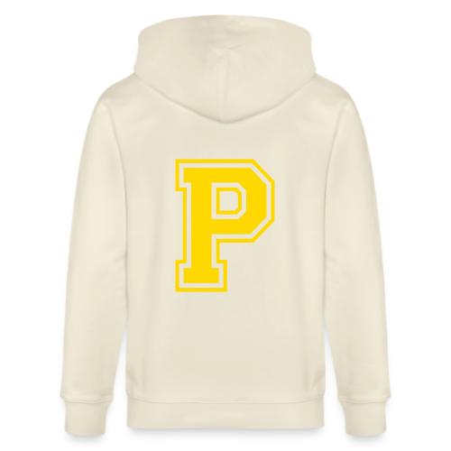 Letter P – Capital Athletic Alphabet Monogram - Stanley/Stella Cultivator Organic Zip Hoodie