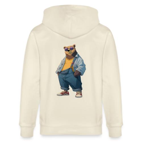Fashion Streetwear Bear Cartoon Art - Stanley/Stella Cultivator Organic Zip Hoodie