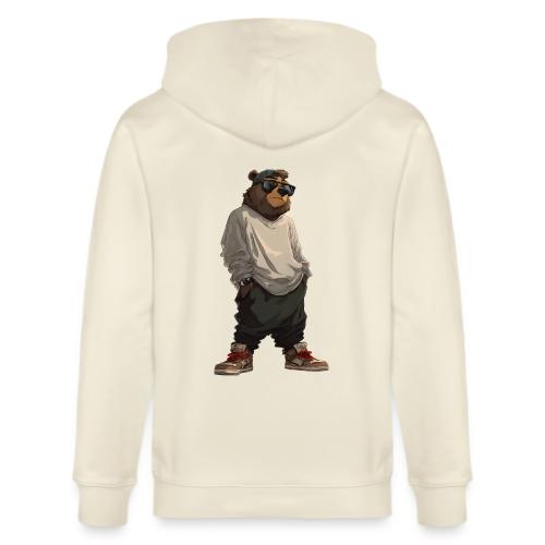 Urban Streetwear Bear Cool Apparel Design - Stanley/Stella Cultivator Organic Zip Hoodie