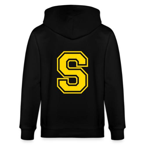 Letter S – Capital Athletic Alphabet Monogram - Stanley/Stella Cultivator Organic Zip Hoodie