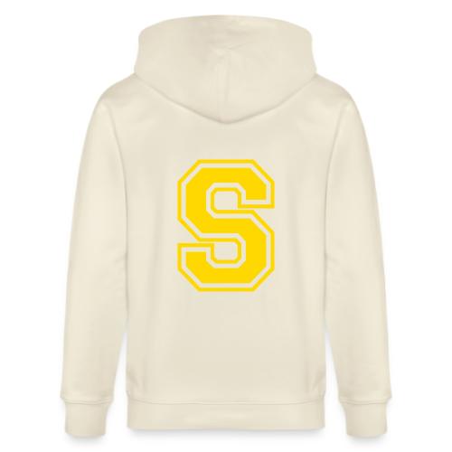 Letter S – Capital Athletic Alphabet Monogram - Stanley/Stella Cultivator Organic Zip Hoodie