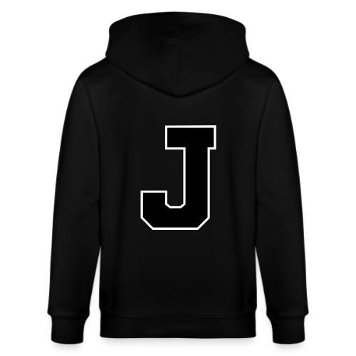 Varsity Letter J Athletic Alphabet Graphic - Stanley/Stella Cultivator Organic Zip Hoodie