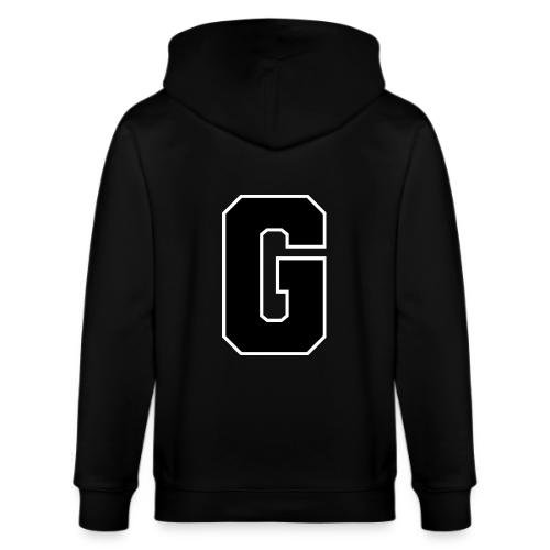Varsity Letter G Collegiate Alphabet Art - Stanley/Stella Cultivator Organic Zip Hoodie