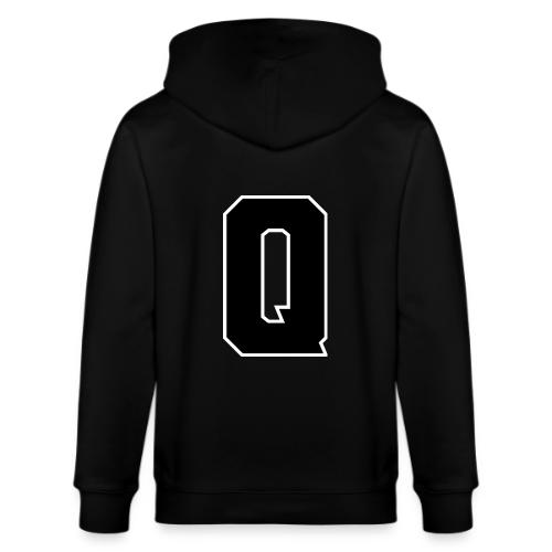 Varsity Letter Q Collegiate Font Graphic - Stanley/Stella Cultivator Organic Zip Hoodie